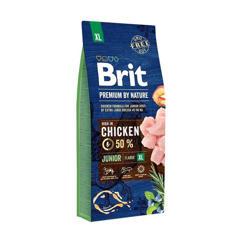 Brit Premium Dog Junior XL корм для щенков гигантских пород, 15 кг